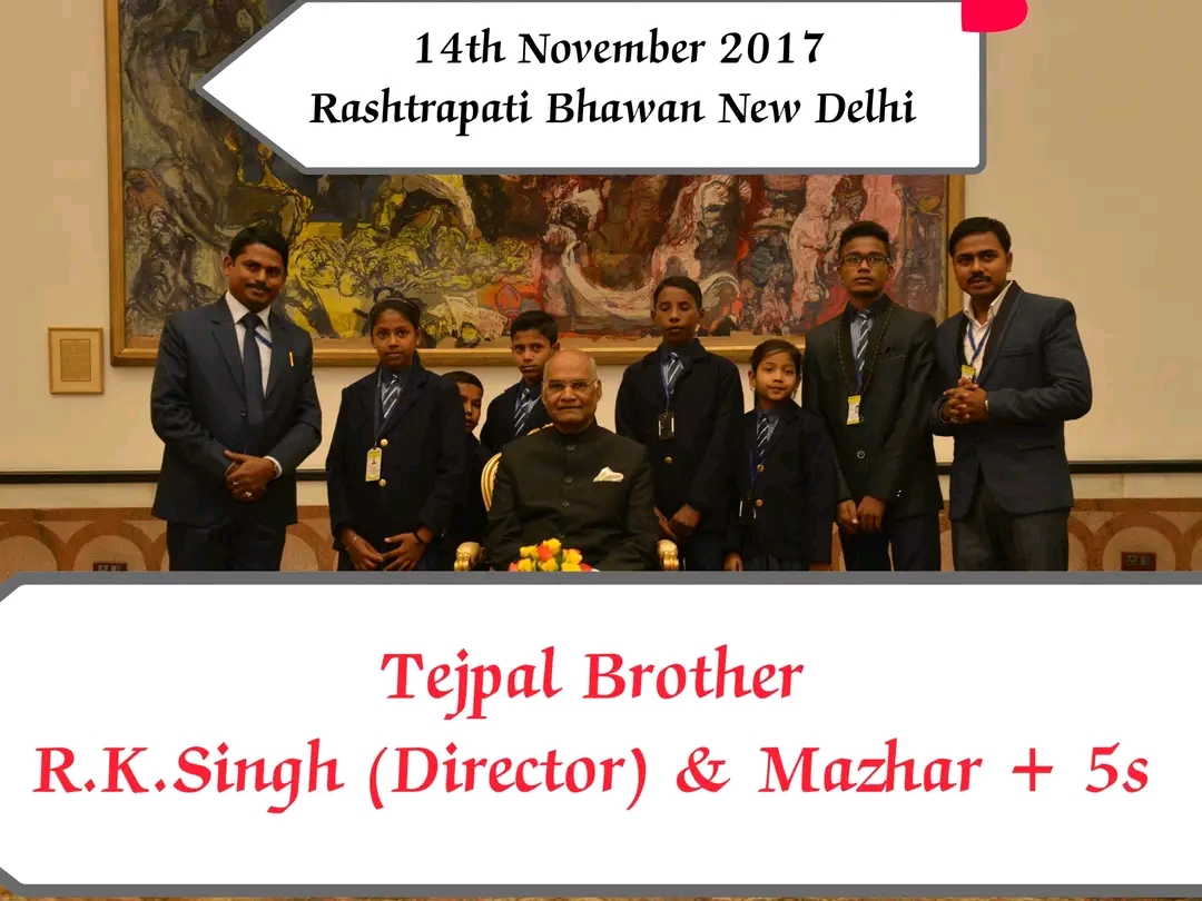 At Rashtrapati Bhawan with the President